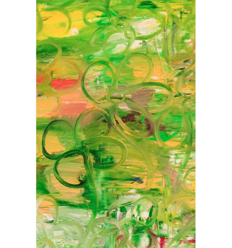 Green Life Force Painting Canvas
