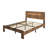 Farmhouse Wooden Bed Frame with Storage Headboard, Wood Platform Bed Frame with Charging Station & Led Lights-2130857582-2119601722