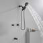 Ensemble de robinet de douche à 2 poignées avec bec de baignoire Ensemble de robinet de douche Ensemble complet de garniture de baignoire et de douche Fixations murales-125590041