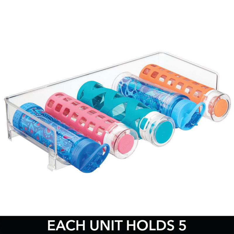 Clear Plastic Stackable Water Bottle and Wine Rack Organizer