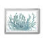 «Blue Macro Coral III», reproduction encadrée de qualité supérieure - prête à être accrochée-1935245583-1935245580
