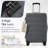 24 Inch Hardshell ABS Checked Luggage, Durable Expandable Travel Suitcase with Spinner Wheels, TSA Lock