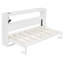 Lit escamotable simple pliant latéral simple avec motif imprimé tendance, éclairage DEL sous le lit et prise USB intégrée - conception peu encombrante-645723494-645723496