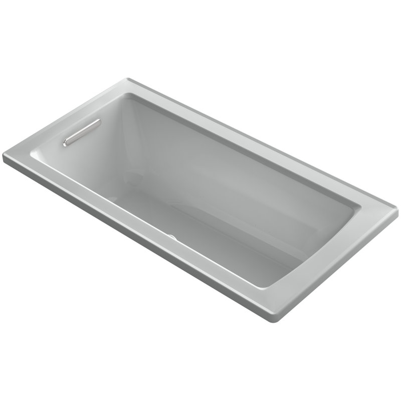 Archer 60" x 30" Air Bathtub, Ice Grey