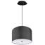 Abat-jour tambour en lin blanc avec diffuseur l 16 po avec cordon noir-155984679-156005482-140943304