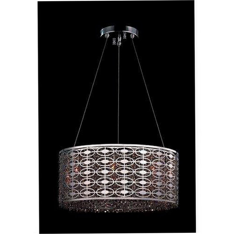 Lustre cylindrique unique à 1 lumière