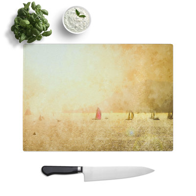 Sailing Boats Painting Chopping Board