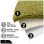 Modern 2 Piece Bathroom Rug Set Microfiber Chenille Bath Mat & Pedestal Mat Super Soft Non Slip Absorbent Washable-19840759
