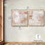 Ensemble de 2 décorations murales sur toile Blush-1743502985-1743503089