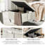 Repose-pieds moderne avec rangement en similicuir