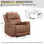 Fauteuil inclinable en similicuir 37 po Emony-149726114