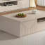 Creamy wind style wood simple coffee table