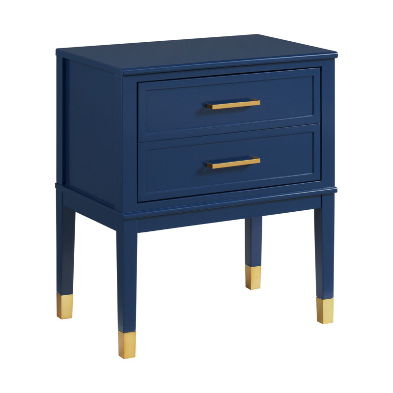 Table de chevet 1 tiroir Averie, Bleu marine