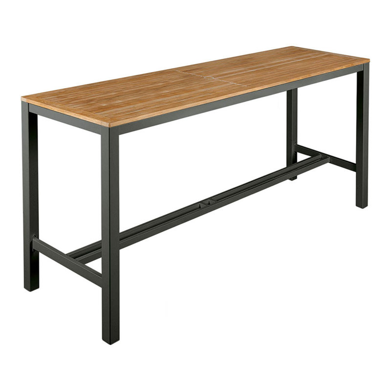 Aura Bar Table, Graphite, 41" H x 79" W x 28" D