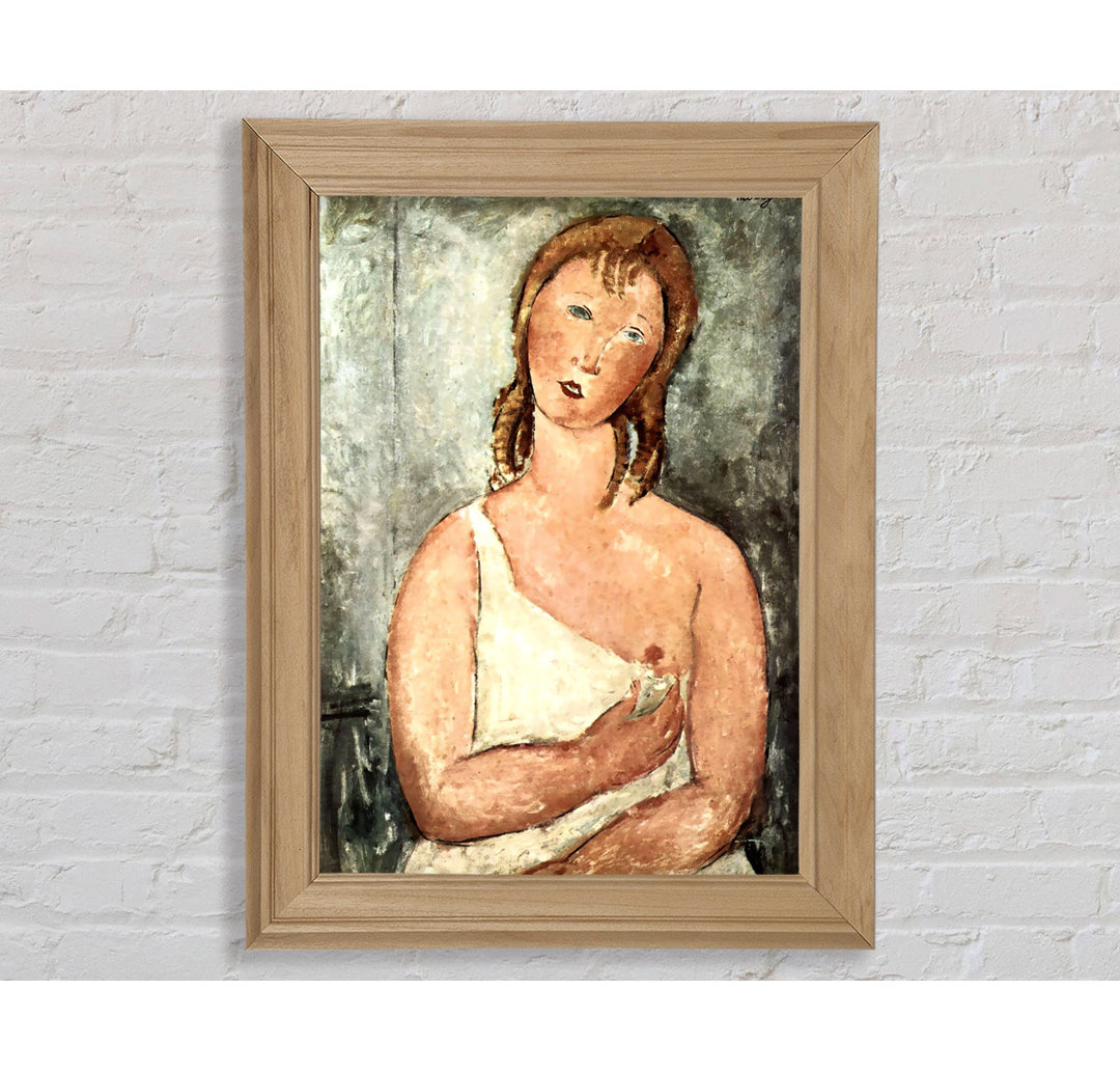 Modigliani Mädchen im Hemd - Einzelner Bilderrahmen Kunstdrucke