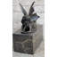 Figurine Eriberto, petit ange au repos, sculpture en bronze, art déco