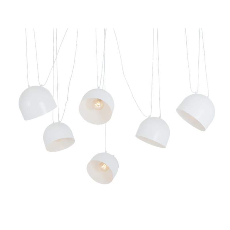 Allan 6 - Light Unique/Statement Pendant, White
