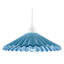 Emerald Green Gloss Ceramic Pendant Light Shade With Rippled Body By -1378038307