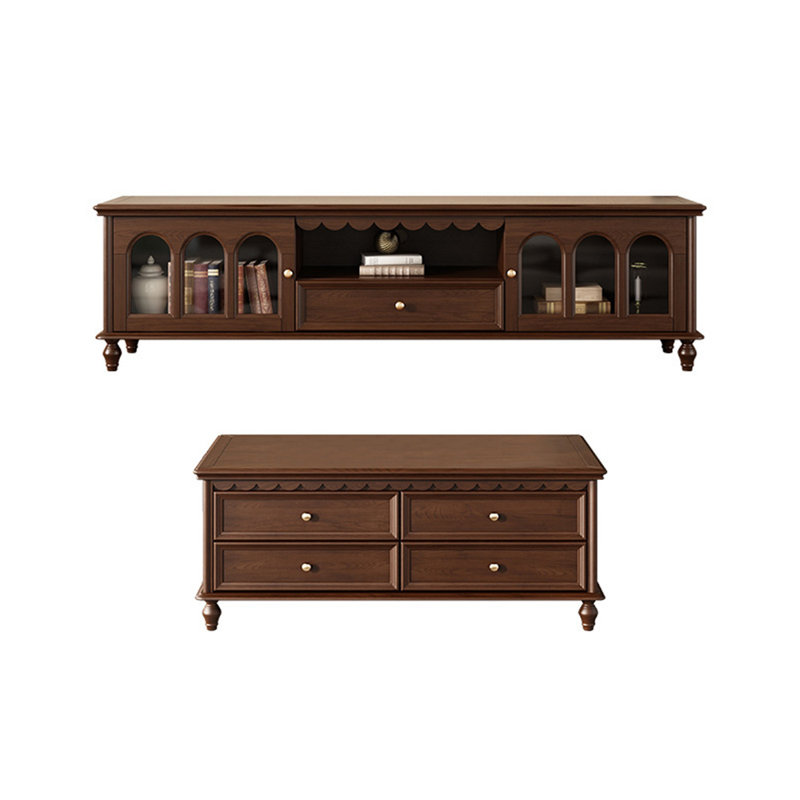 Modern simple coffee table TV cabinet combination
