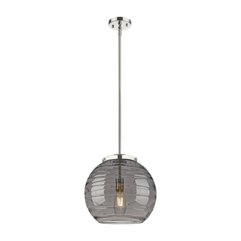 Luminaire suspendu 1 lumière Ellington, H 14,88 po x l 13,75 po x P 13,75 po, Nickel poli