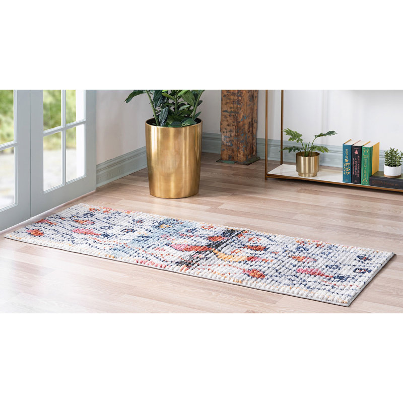 Victorville Abstract Indoor Rug, Runner 2'2" x 6'