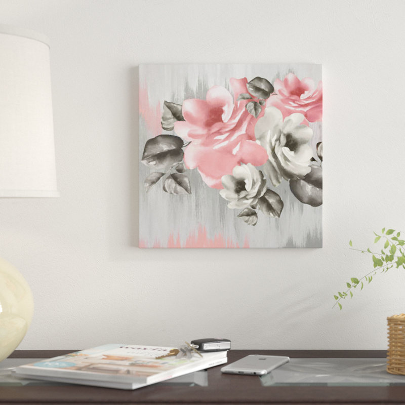 «Pink Potion» par Eva Watts - impression sur toile tendue, H 12 po x l 12 po x P 0,75 po, Toile tendue, Pas de tapis