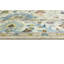 Tapis oriental crème à motif floral 5 x 8 Osh Chobi