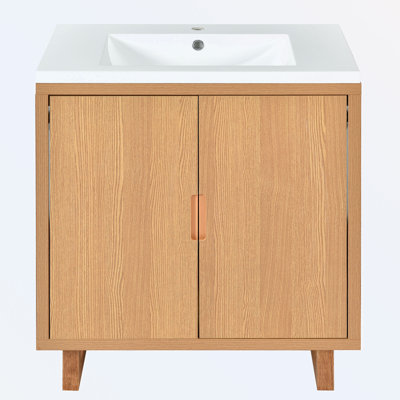 Armoire de salle de bain autoportante Nickhi