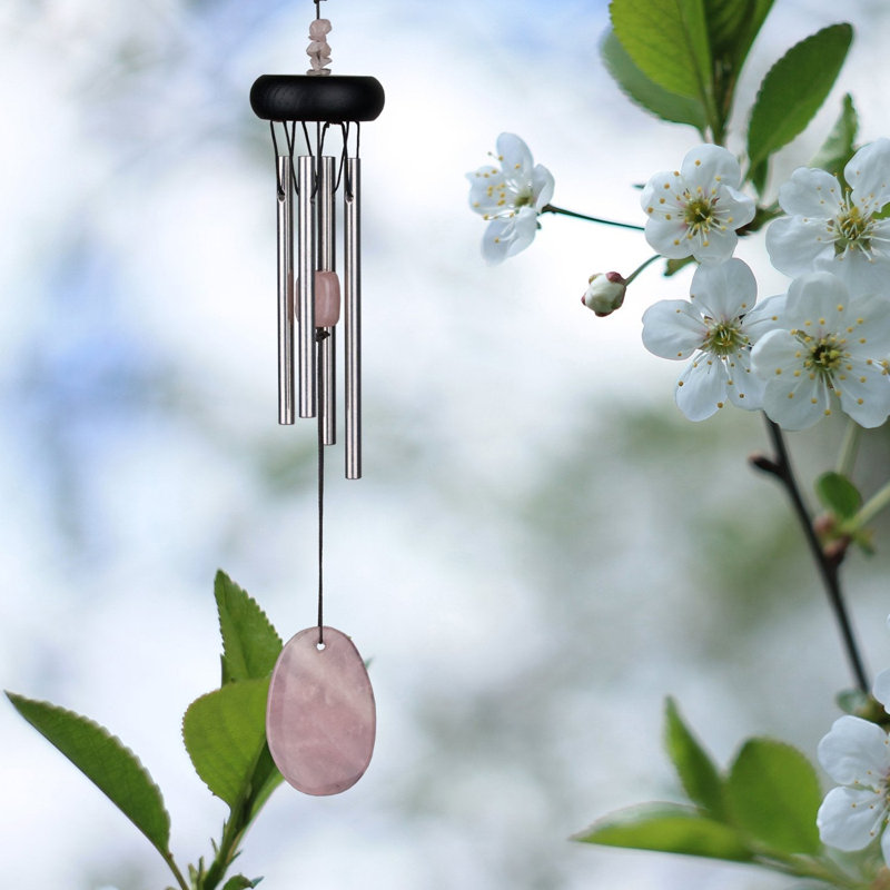 Pierres précieuses - carillon quartz rose