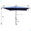 Parasol d'extérieur imperméable 6 x 9 pi avec manivelle et bouton poussoir inclinable-1565158953