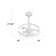 Anjolina 24" 3-Light Fandelier in Oil Rubbed Bronze with Remote Control