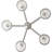 Seligman 5 - Light Steel Chandelier