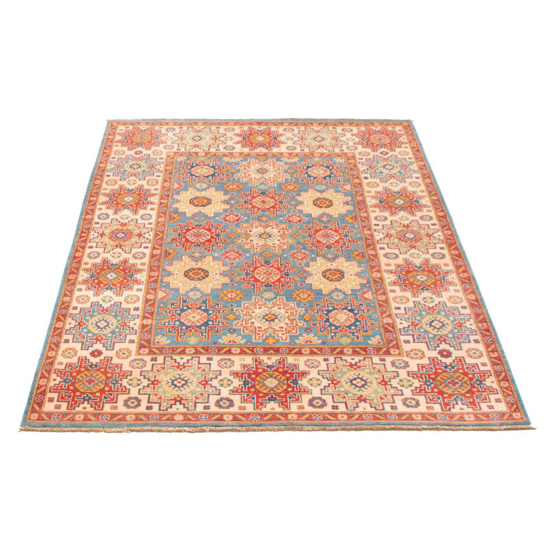 Tapis bleu ciel Finha Ghazni 5 pi 6 po x 7 pi 9 po