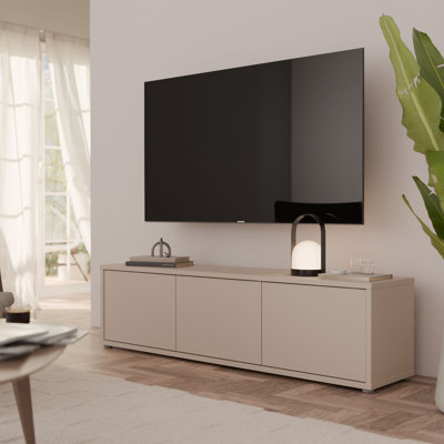 Alice Springs Wide TV Cabinet with 3 Doors Push-to-Open