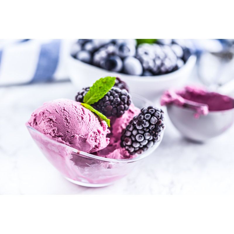 Fruit Ice Cream Bowl by MarianVejcik - Wrapped Canvas Print, 30cm H x 46cm W x 3.8cm D