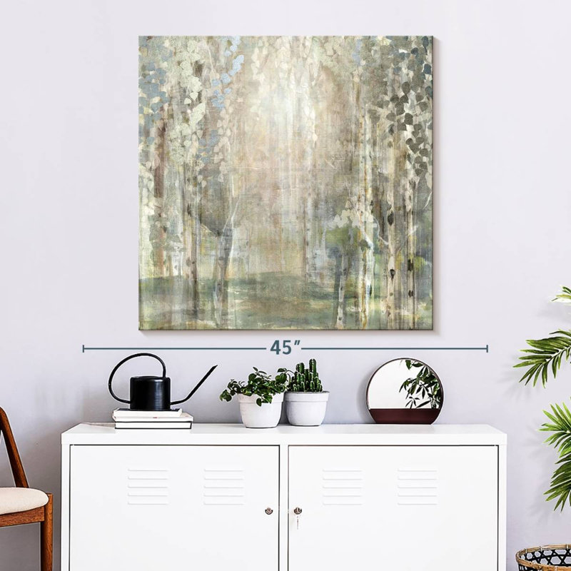 Birch Wood Clearing, 33" H x 33" W
