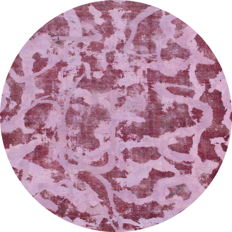 Abstract Indoor Rug, Round 8'