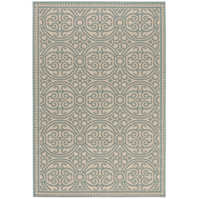 Kirtley Geometric Hand Woven Indoor / Outdoor Area Rug