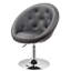 Latasha Faux Leather Swivel Barrel Chair-31171888