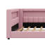 Modern Upholstered Platform Bed Featuring USB Ports and LED Belt-228823725-228823722