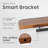 Set of 2 36" Acacia Wood Floating Shelves Wall Mounted (Round Edge)-1629237463-1629237482