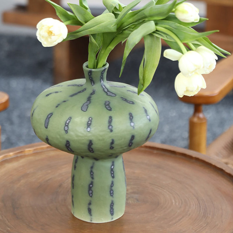 Vases de table en céramique Green Novelty
