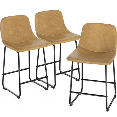 Tabourets de bar en cuir Parveena