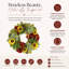 26" Sunflower and Hydrangea Fall Wreath