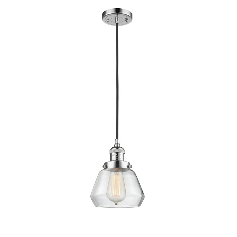 Rivka 1 - Light Single Pendant, Clear, Polished Chrome, No Bulb Included
