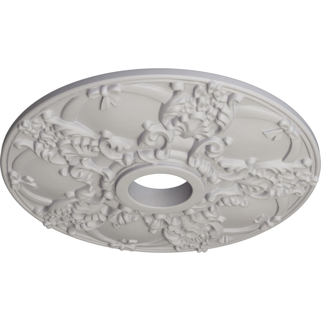 Endurathane Norwich Ceiling Medallion, 18"OD x 3 1/2"ID x 1 3/8"P (Fits Canopies up to 4 1/2") Ekena Millwork