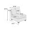 Ensemble de canapé modulaire avec tissu semblable au lin, configuration 6 pièces pour des sièges de salon flexibles et élégants