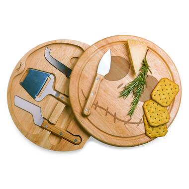 Picnic Time Acacia Circo Cheese Board & Tools Set