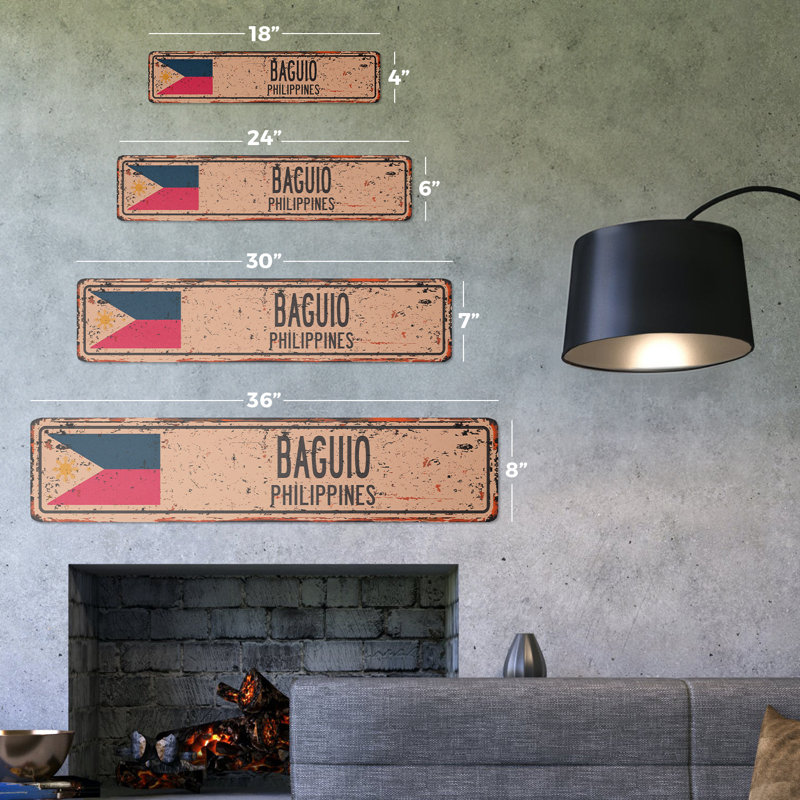 Plaque de rue Baguio, Philippines