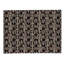 Tapis intérieur / extérieur rectangulaire en polyester tissé à la machine à motif géométrique noir / gris-34291760